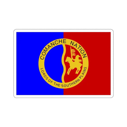 Flag of the Comanche Nation STICKER Vinyl Die-Cut Decal - The Sticker Space
