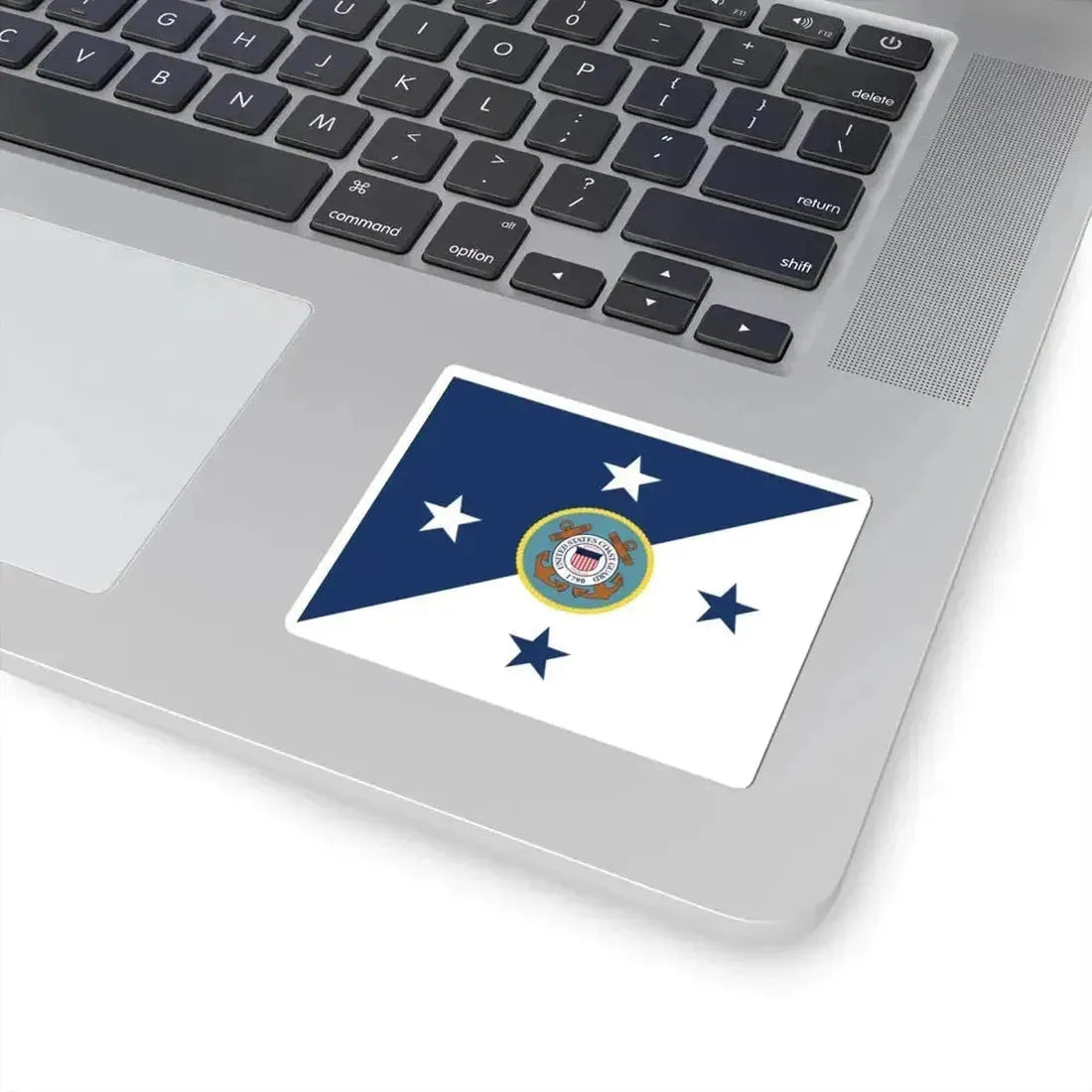 Flag of the Commandant of the United States Coast Guard (United States) STICKER Vinyl Kiss-Cut Decal - The Sticker Space