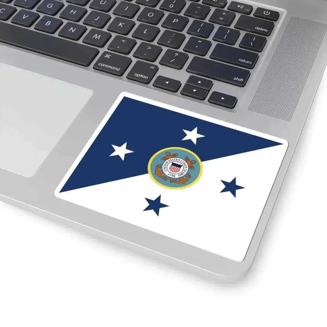 Flag of the Commandant of the United States Coast Guard (United States) STICKER Vinyl Kiss-Cut Decal - The Sticker Space