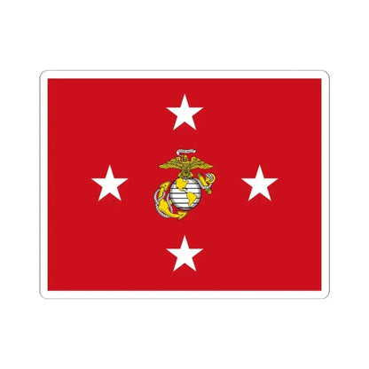 Flag of the Commandant of the United States Marine Corps (United States) STICKER Vinyl Kiss-Cut Decal 3 Inch White - The Sticker Space