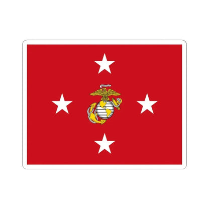 Flag of the Commandant of the United States Marine Corps (United States) STICKER Vinyl Kiss-Cut Decal 6 Inch White - The Sticker Space