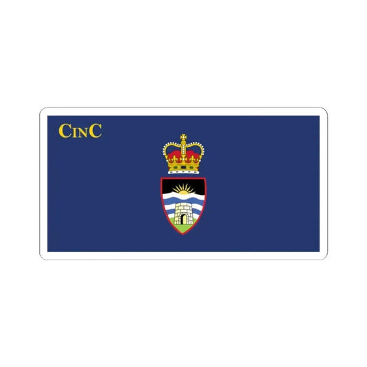 Flag of the Commander in Chief of Antigua and Barbuda pre 2023 (Antigua and Barbuda) STICKER Vinyl Kiss-Cut Decal 2 Inch White - The Sticker Space