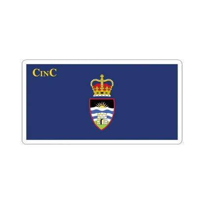 Flag of the Commander in Chief of Antigua and Barbuda pre 2023 (Antigua and Barbuda) STICKER Vinyl Kiss-Cut Decal 6 Inch White - The Sticker Space