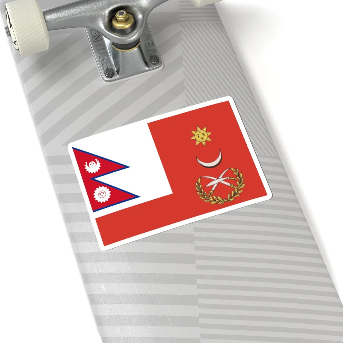 Flag of the Commander-in-Chief of the Nepal Army circa 1969 (Nepal) STICKER Vinyl Kiss-Cut Decal - The Sticker Space