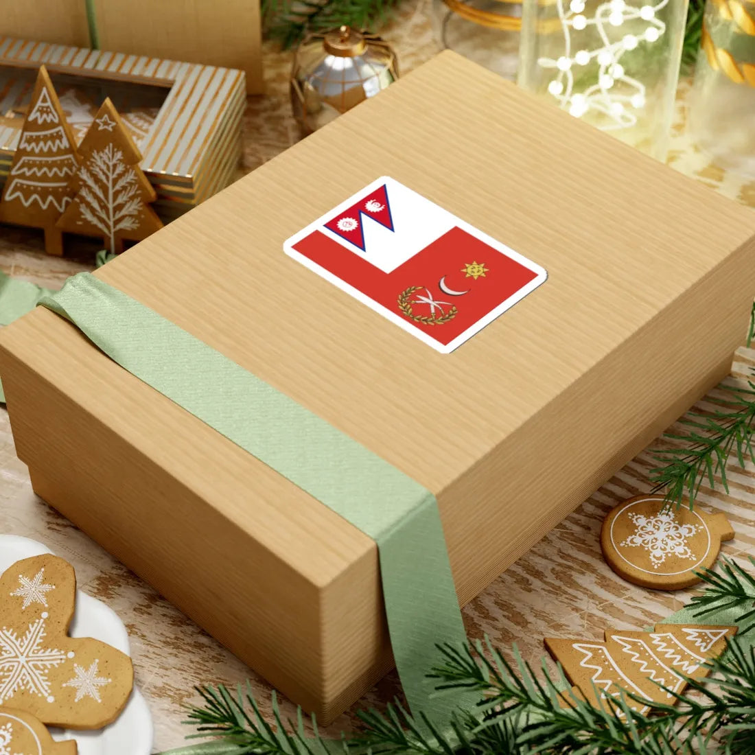 Flag of the Commander-in-Chief of the Nepal Army circa 1969 (Nepal) STICKER Vinyl Kiss-Cut Decal - The Sticker Space