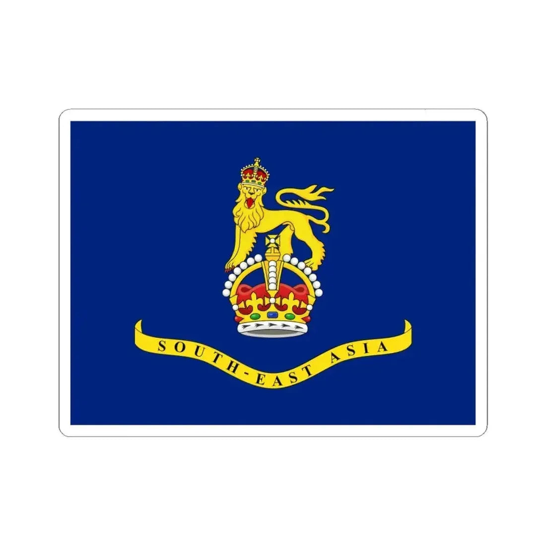Flag of the Commissioner-General for South-East Asia 1946-1953 (Brunei) STICKER Vinyl Kiss-Cut Decal 6 Inch White - The Sticker Space