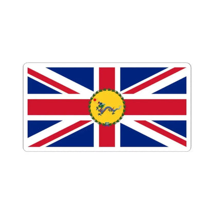 Flag of the Commissioner of Weihaiwei 1899-1903 (China) STICKER Vinyl Kiss-Cut Decal 2 Inch White - The Sticker Space