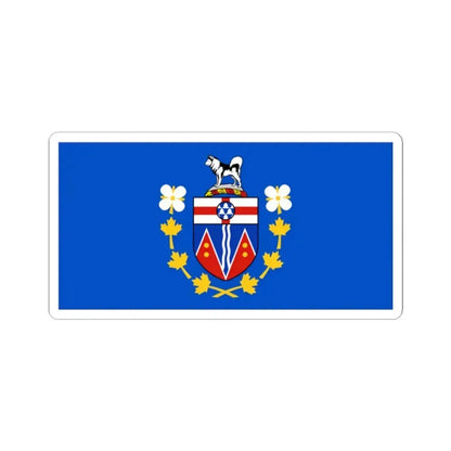 Flag of the Commissioner of Yukon (Canada) STICKER Vinyl Kiss-Cut Decal 2 Inch White - The Sticker Space