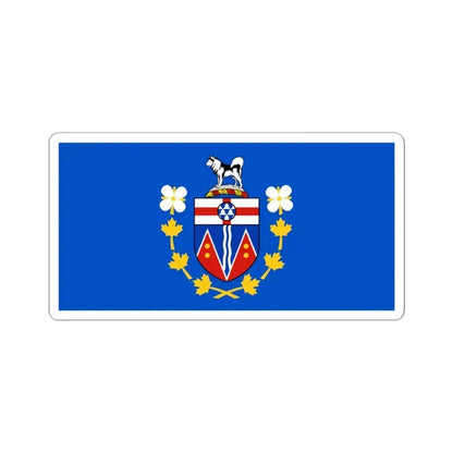 Flag of the Commissioner of Yukon (Canada) STICKER Vinyl Kiss-Cut Decal 6 Inch White - The Sticker Space