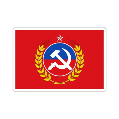 Flag of the Communist Party of Chile (Chile) STICKER Vinyl Kiss-Cut Decal 2 Inch White - The Sticker Space