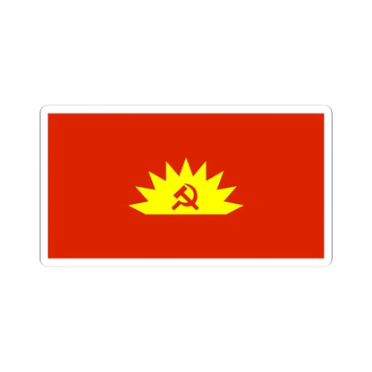 Flag of the Communist Party of Ireland (Ireland) STICKER Vinyl Kiss-Cut Decal 4 Inch White - The Sticker Space