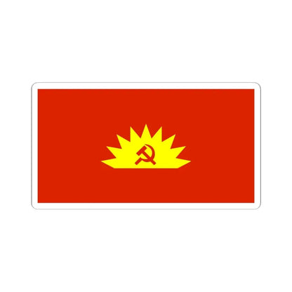 Flag of the Communist Party of Ireland (Ireland) STICKER Vinyl Kiss-Cut Decal 6 Inch White - The Sticker Space