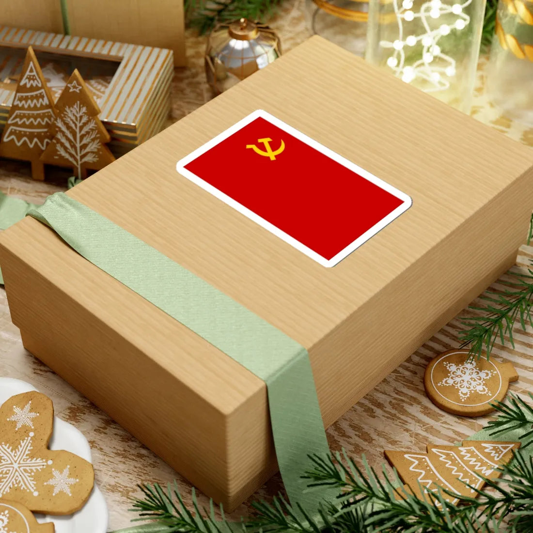 Flag of the Communist Party of Thailand (Thailand) STICKER Vinyl Kiss-Cut Decal - The Sticker Space