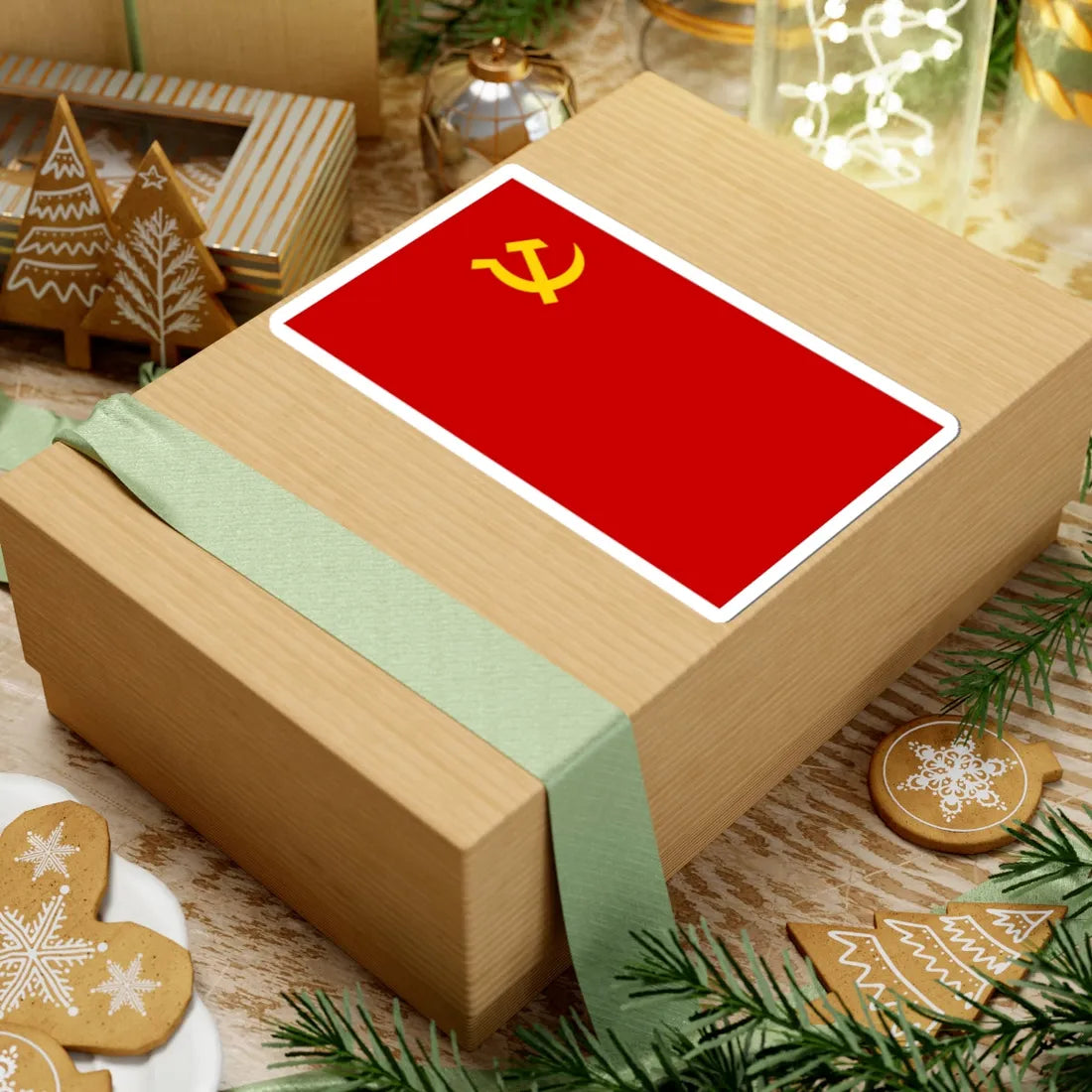 Flag of the Communist Party of Thailand (Thailand) STICKER Vinyl Kiss-Cut Decal - The Sticker Space