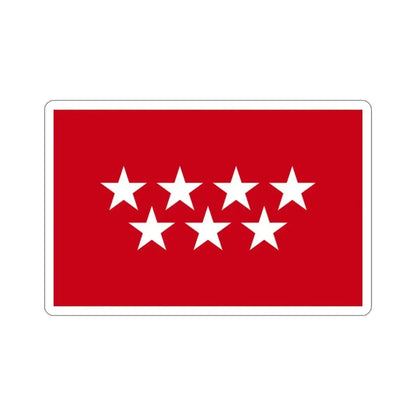 Flag of the Community of Madrid Spain STICKER Vinyl Die-Cut Decal 2 Inch - The Sticker Space