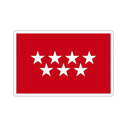 Flag of the Community of Madrid Spain STICKER Vinyl Die-Cut Decal - The Sticker Space