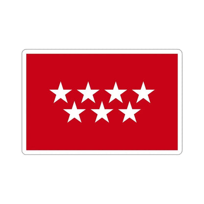 Flag of the Community of Madrid Spain STICKER Vinyl Die-Cut Decal - The Sticker Space