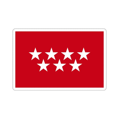 Flag of the Community of Madrid Spain STICKER Vinyl Die-Cut Decal - The Sticker Space