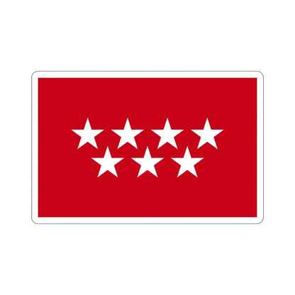 Flag of the Community of Madrid Spain STICKER Vinyl Die-Cut Decal - The Sticker Space