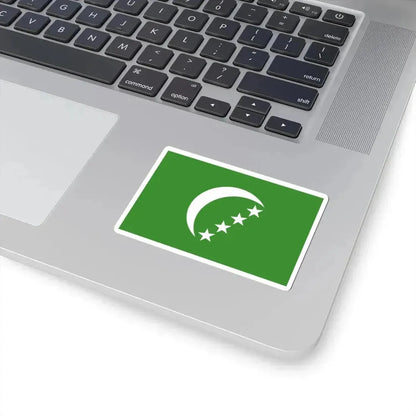 Flag of the Comoros 1978-1992 3-2 (Comoros) STICKER Vinyl Kiss-Cut Decal - The Sticker Space