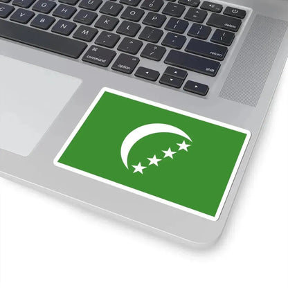 Flag of the Comoros 1978-1992 3-2 (Comoros) STICKER Vinyl Kiss-Cut Decal - The Sticker Space