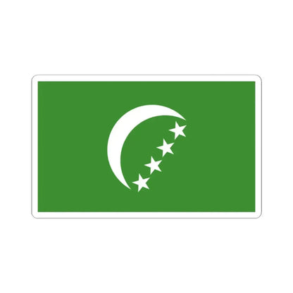Flag of the Comoros 1978-1992 (Comoros) STICKER Vinyl Kiss-Cut Decal 2 Inch White - The Sticker Space
