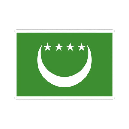 Flag of the Comoros 1992-1996 3-2 (Comoros) STICKER Vinyl Kiss-Cut Decal 2 Inch White - The Sticker Space