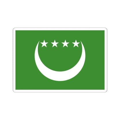 Flag of the Comoros 1992-1996 3-2 (Comoros) STICKER Vinyl Kiss-Cut Decal 6 Inch White - The Sticker Space
