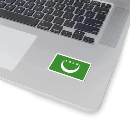 Flag of the Comoros 1992-1996 (Comoros) STICKER Vinyl Kiss-Cut Decal - The Sticker Space