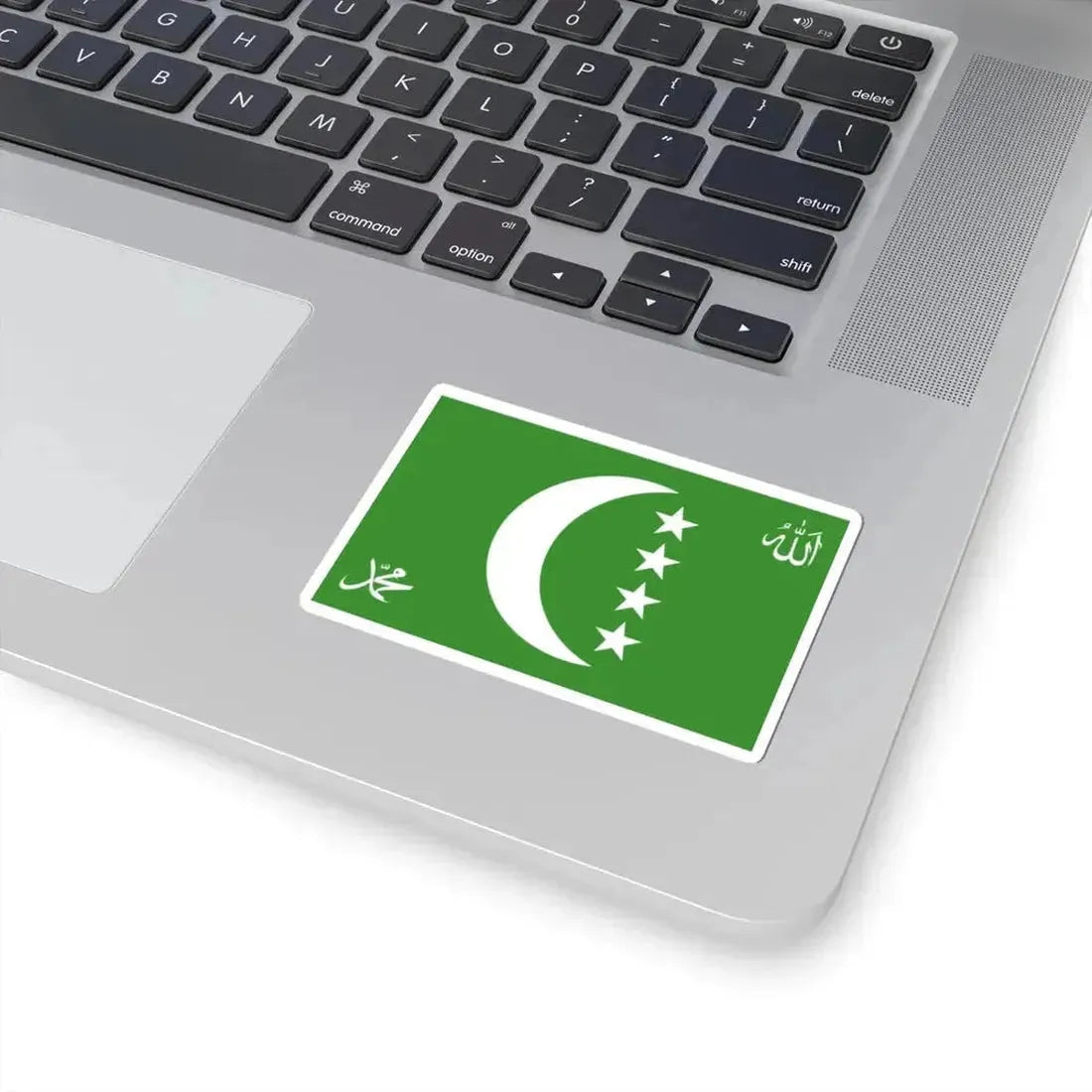 Flag of the Comoros 1996-2001 3-2 (Comoros) STICKER Vinyl Kiss-Cut Decal - The Sticker Space