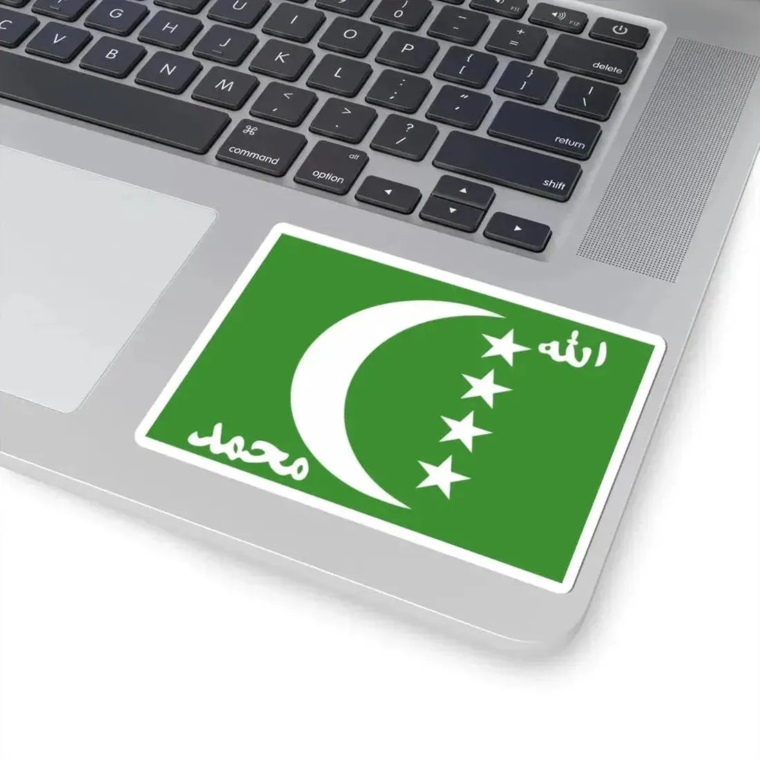 Flag of the Comoros 1996-2001 Erroneous Variant (Comoros) STICKER Vinyl Kiss-Cut Decal - The Sticker Space