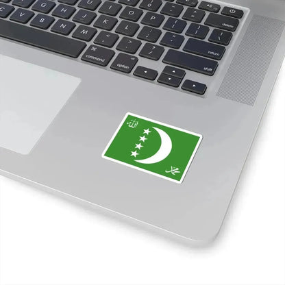Flag of the Comoros 1996-2001 reverse (Comoros) STICKER Vinyl Kiss-Cut Decal - The Sticker Space