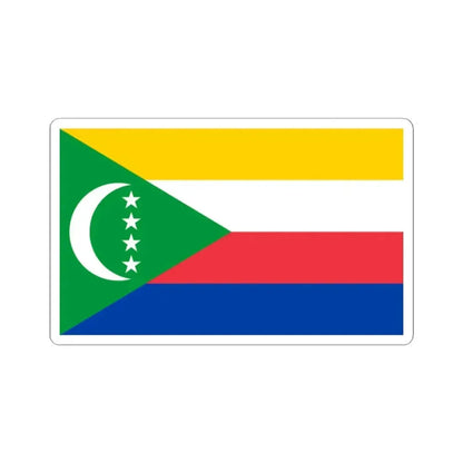 Flag of the Comoros (Comoros) STICKER Vinyl Kiss-Cut Decal 2 Inch White - The Sticker Space