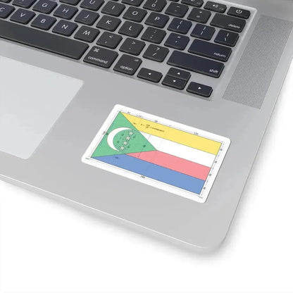 Flag of the Comoros construction sheet (Comoros) STICKER Vinyl Kiss-Cut Decal - The Sticker Space