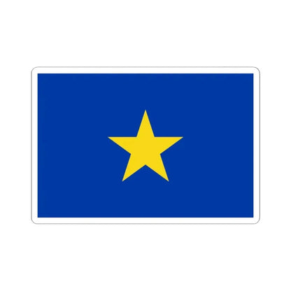 Flag of the Congo Free State (Belgium) STICKER Vinyl Kiss-Cut Decal 2 Inch White - The Sticker Space