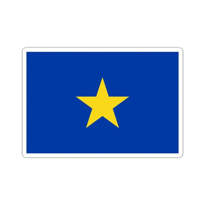 Flag of the Congo Free State (Belgium) STICKER Vinyl Kiss-Cut Decal 3 Inch White - The Sticker Space