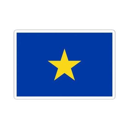 Flag of the Congo Free State (Belgium) STICKER Vinyl Kiss-Cut Decal 4 Inch White - The Sticker Space