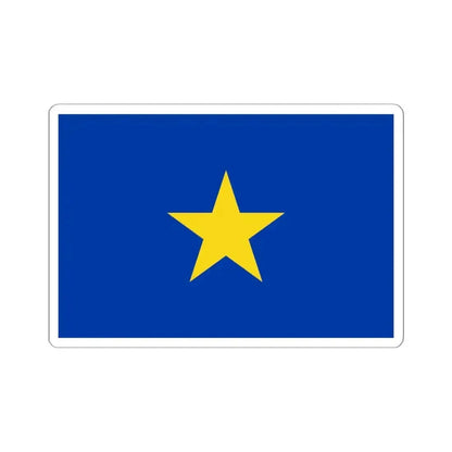 Flag of the Congo Free State (Belgium) STICKER Vinyl Kiss-Cut Decal 6 Inch White - The Sticker Space