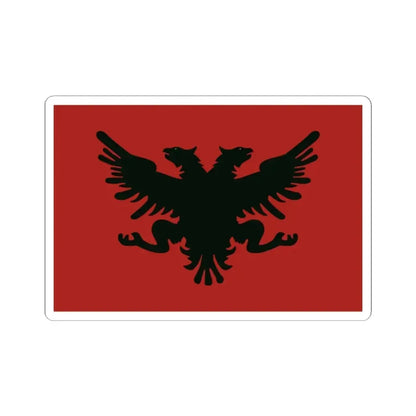Flag of the Congress of Lushnje (Albania) STICKER Vinyl Kiss-Cut Decal 2 Inch White - The Sticker Space