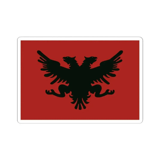 Flag of the Congress of Lushnje (Albania) STICKER Vinyl Kiss-Cut Decal 2 Inch White - The Sticker Space