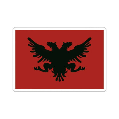 Flag of the Congress of Lushnje (Albania) STICKER Vinyl Kiss-Cut Decal 3 Inch White - The Sticker Space