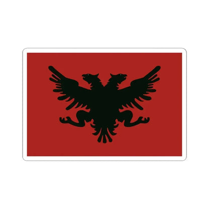 Flag of the Congress of Lushnje (Albania) STICKER Vinyl Kiss-Cut Decal 4 Inch White - The Sticker Space