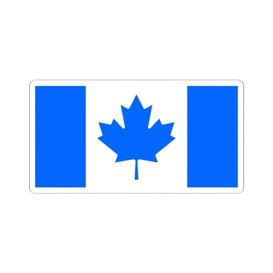 Flag of the Conservative Party of Canada unofficial (Canada) STICKER Vinyl Kiss-Cut Decal 2 Inch White - The Sticker Space