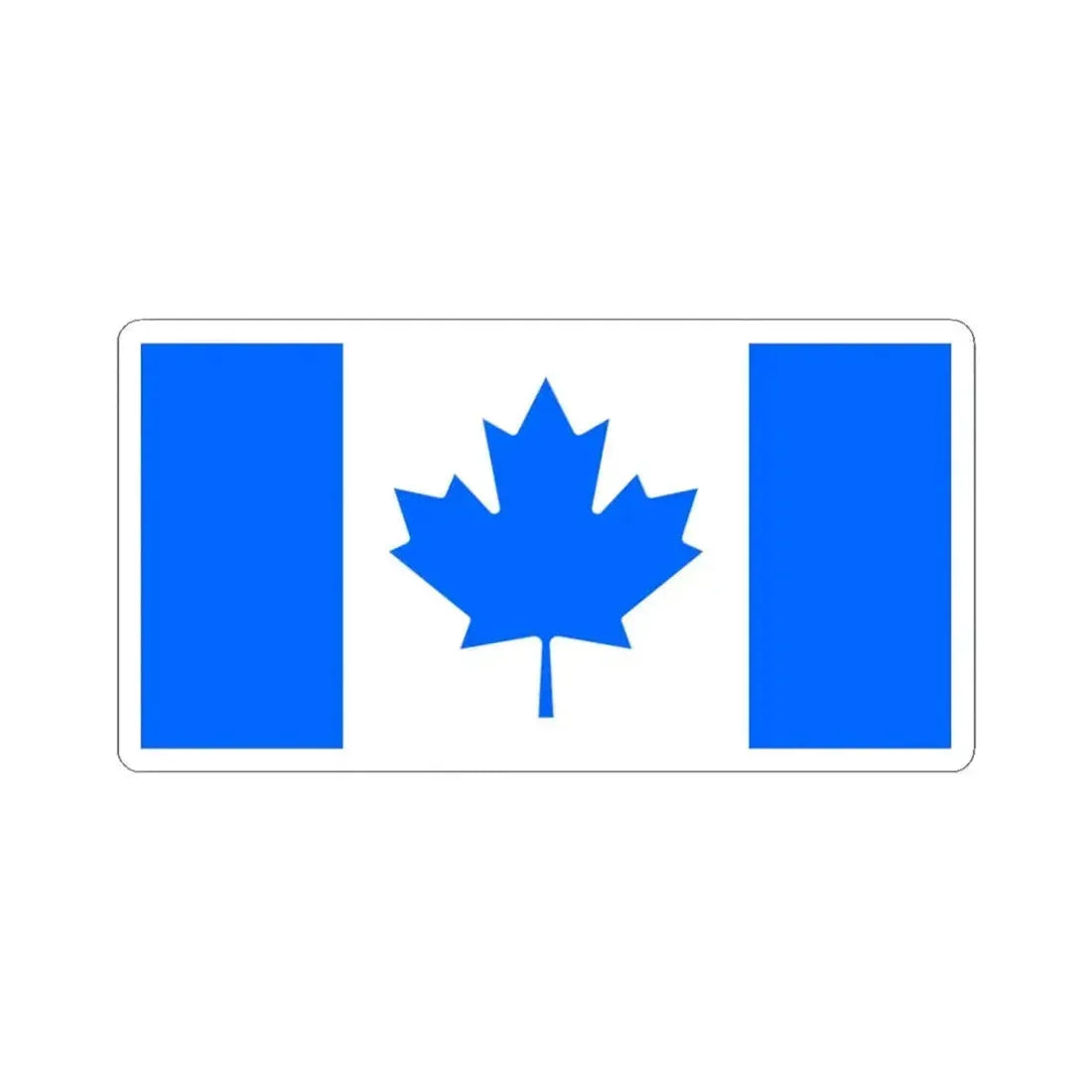 Flag of the Conservative Party of Canada unofficial (Canada) STICKER Vinyl Kiss-Cut Decal 3 Inch White - The Sticker Space