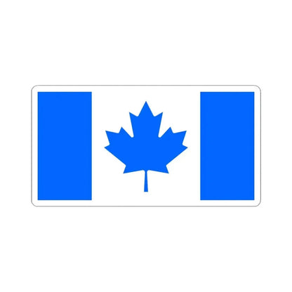 Flag of the Conservative Party of Canada unofficial (Canada) STICKER Vinyl Kiss-Cut Decal 3 Inch White - The Sticker Space