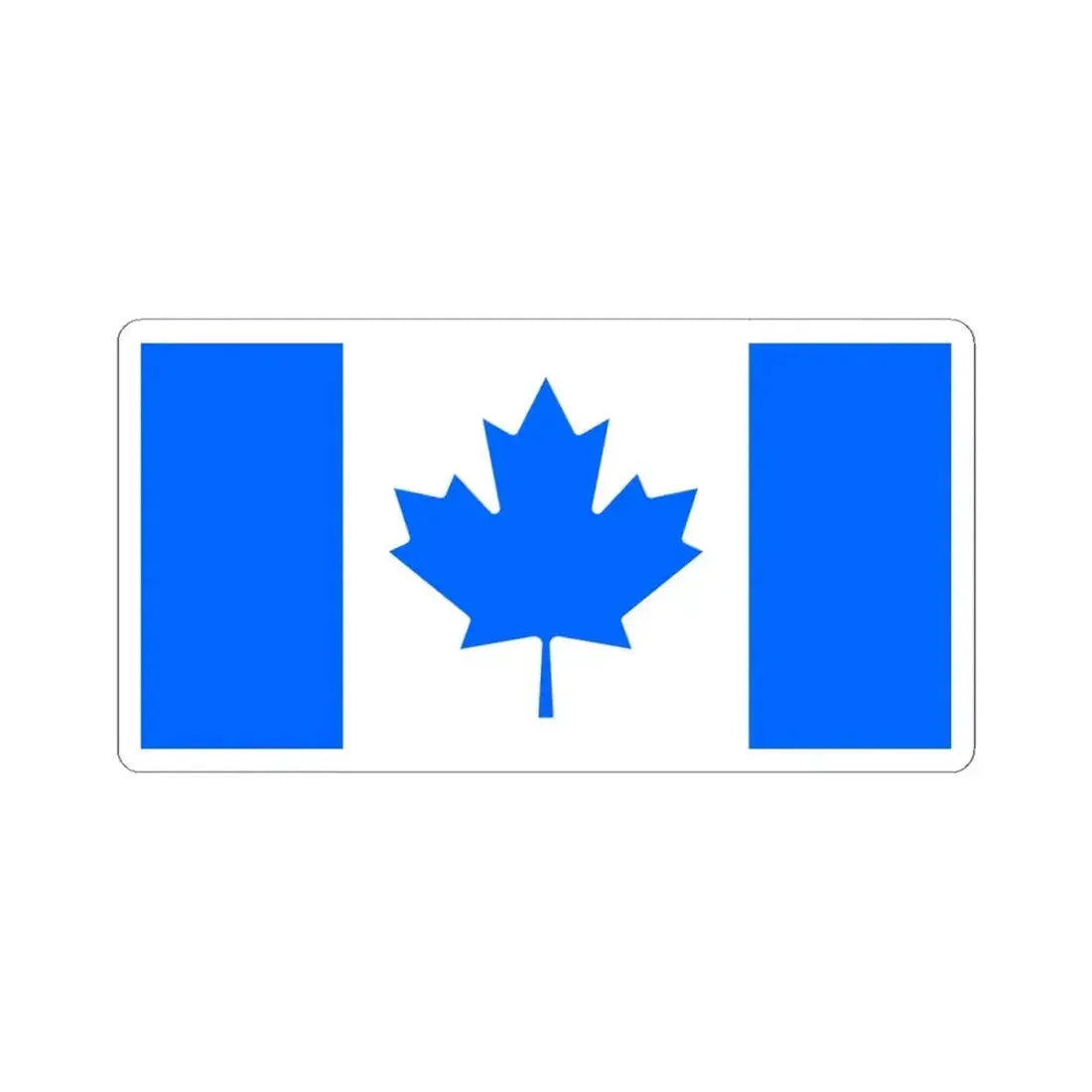 Flag of the Conservative Party of Canada unofficial (Canada) STICKER Vinyl Kiss-Cut Decal 4 Inch White - The Sticker Space