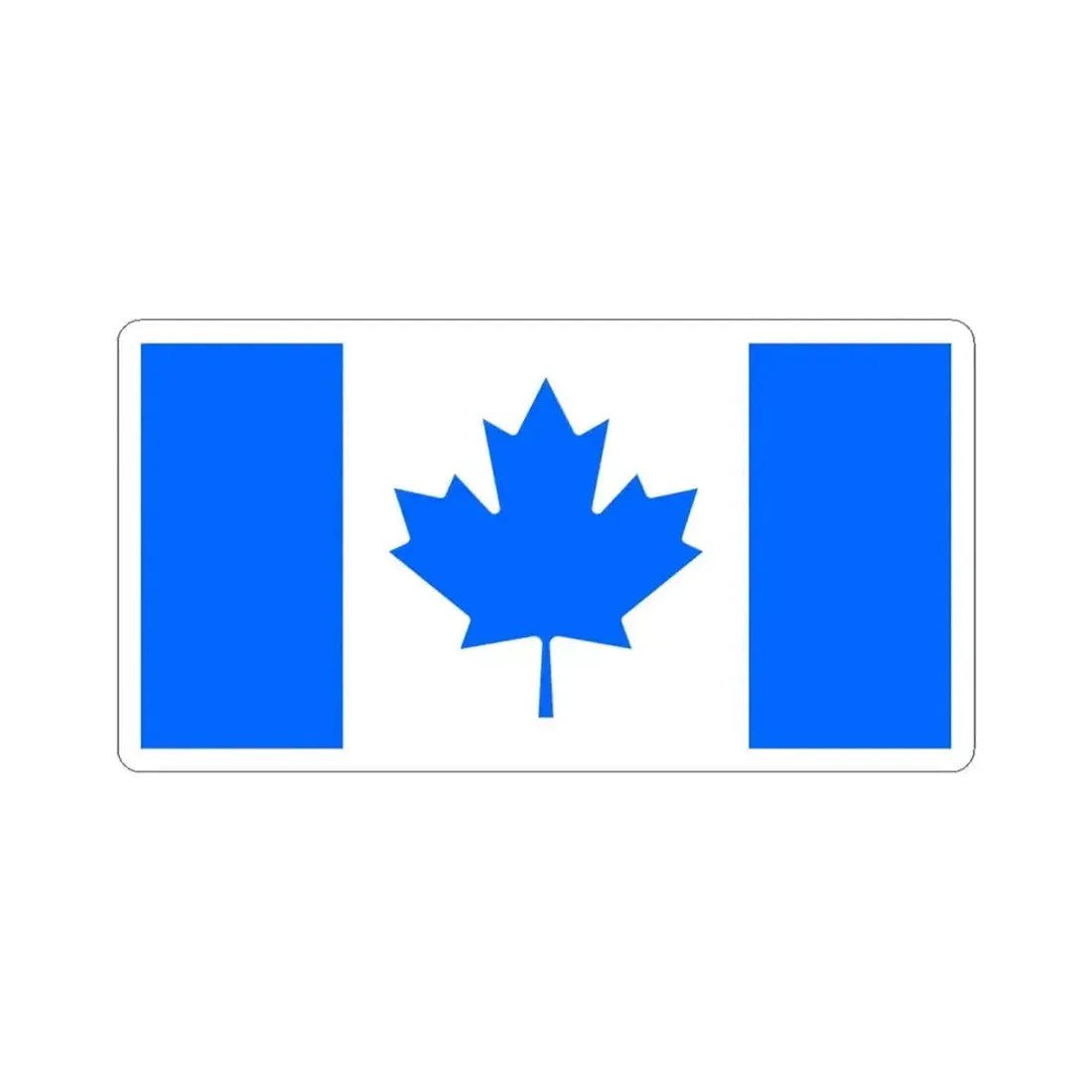 Flag of the Conservative Party of Canada unofficial (Canada) STICKER Vinyl Kiss-Cut Decal 6 Inch White - The Sticker Space