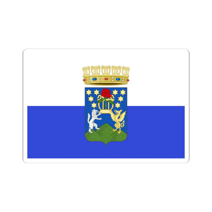 Flag of the Conservatory of music Domenico Cimarosa (Italy) (Coat of Arms) STICKER Vinyl Kiss-Cut Decal 6 Inch White - The Sticker Space