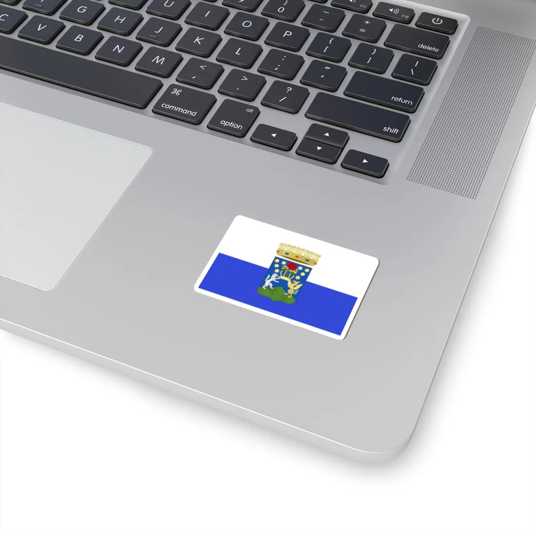Flag of the Conservatory of music Domenico Cimarosa (Italy) (Coat of Arms) STICKER Vinyl Kiss-Cut Decal - The Sticker Space
