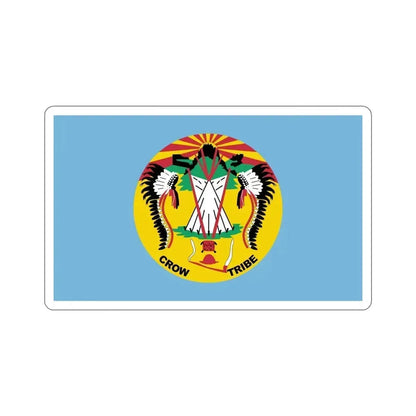 Flag of the Crow Nation STICKER Vinyl Die-Cut Decal 4 Inch - The Sticker Space